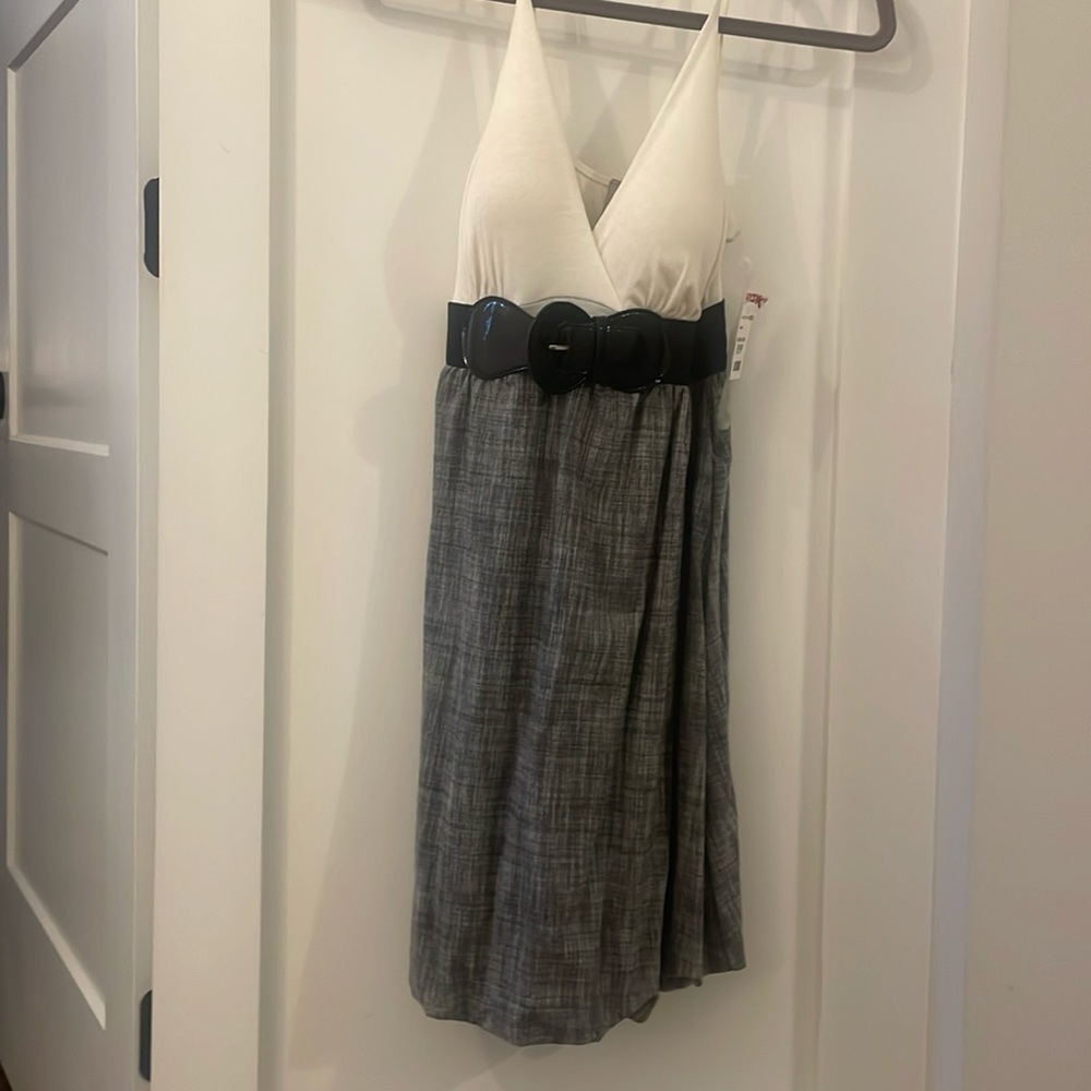 Brand new belted dress.